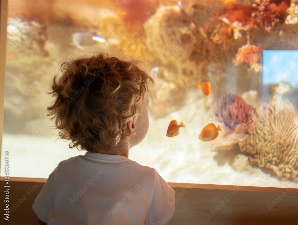 Poster immersive discovery toddlers sensory wonder in ethereal aquarium experience - early learning neurode
