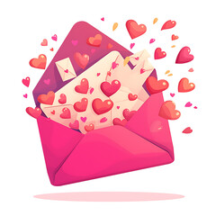 love and heart symbol of illustrator for use valentine or advertising. Generative AI Illustration