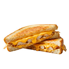 Crispy Chicken Melt Sandwich Recipe on Transparent  background