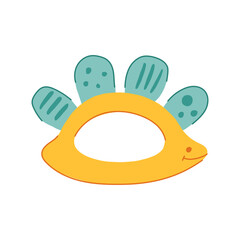 toy baby rattle cartoon vector illustration