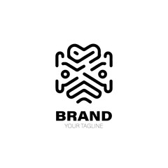 Tech Logo. Tech Logo Design. Tech Logo Brand. Tech Logo Vector Design Isolated on White Background