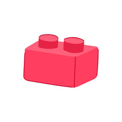 Fototapeta premium imaginative building blocks cartoon vector illustration