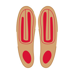 cold electric heated insoles cartoon vector illustration