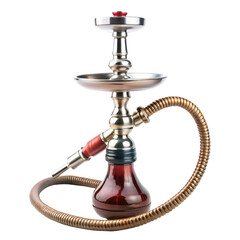 Hookah close-up isolated on transparent background  
