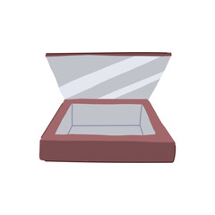 cook solar powered oven cartoon vector illustration