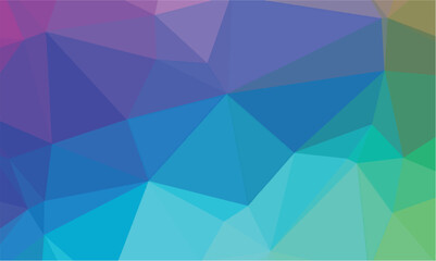 Obraz premium Bright polygon pattern. Low poly design. Vector illustration 