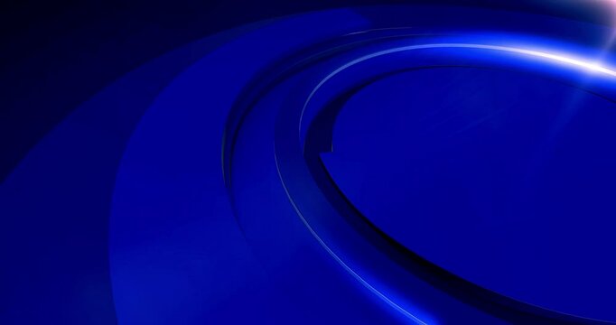 abstract blue background, news background in the form of a blue ring