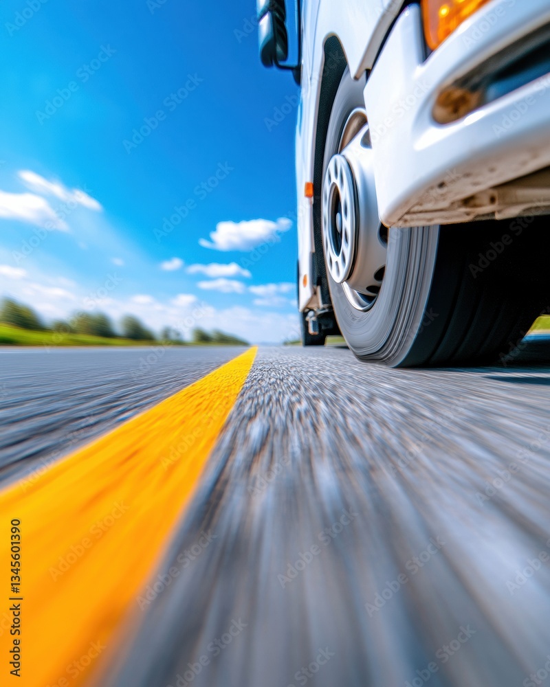 Poster AI-Powered Mobility Insights Dynamic Highway Performance Visualization with High-Speed Truck Wheel Motion - Intelligent Transportation Technology Breakthrough