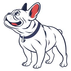 French Bulldog Vector Illustration