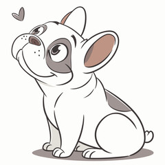 French Bulldog Vector Illustration