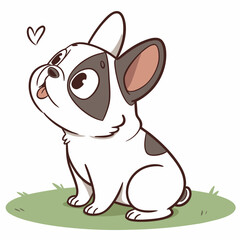 French Bulldog Vector Illustration