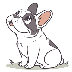 French Bulldog Vector Illustration