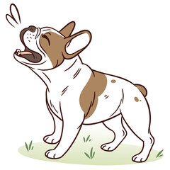 French Bulldog Vector Illustration