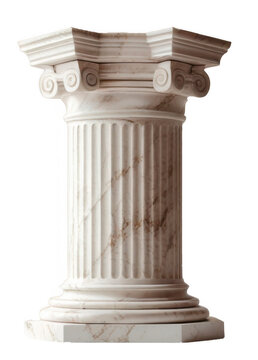 Fototapeta Pilar de mármol de la época romana. PNG.