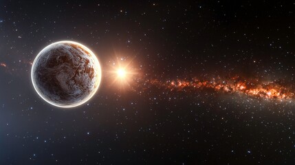 Obraz premium Earth in the cosmos (1)