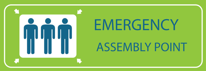 EMERGENCY ASSEMBLY POINT.