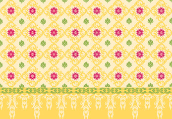 Classic damask vector ,Seamless vector ,Damask 