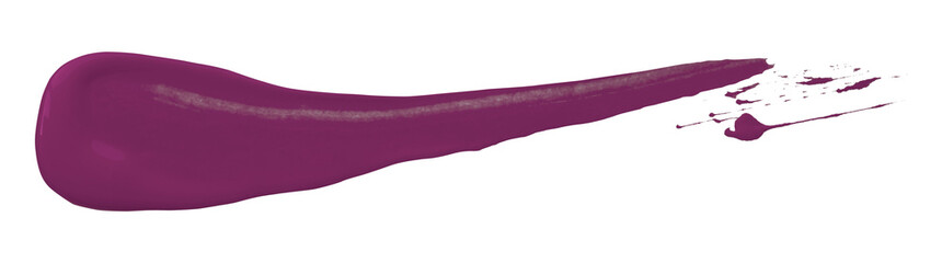 Dark purple brush isolated on transparent background