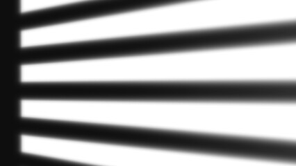 Abstract shadows cast by blinds create a striking contrast of light and dark. PNG, Cutout, or clipping path.