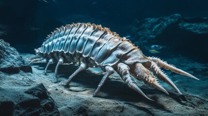 Generic Giant Isopod Moment Prehistoric Abyss Scuttling