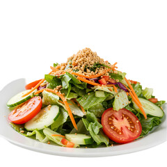 Delicious Garden Salad Recipe on Transparent  background