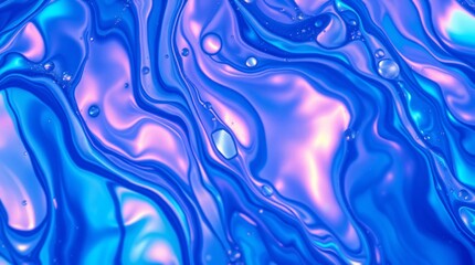 Obraz premium Iridescent fluid abstract art background.