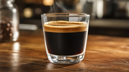 Aromatic Espresso in a Glass: A Perfect Shot of Coffee