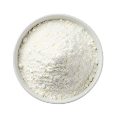White Rice Grains Closeup on Transparent  background