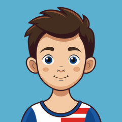 Fototapeta premium young american boy