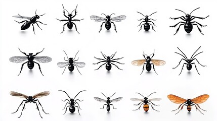 Diverse Insect Collection
