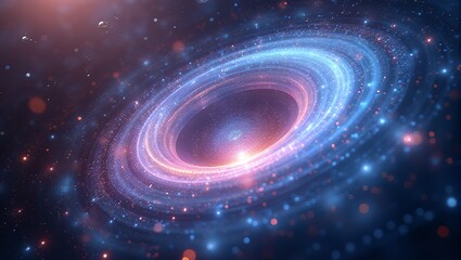 Obraz premium Abstract Digital Sci-Fi Ring