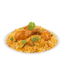 Chicken Biryani Recipe Image on Transparent  background
