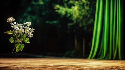 Floral stage backdrop