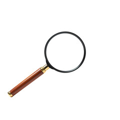 Magnifying Glass: Search, Zoom, Detail on Transparent  background