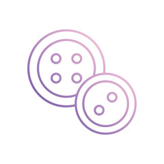 Button icon isolated on a white background. Vector illustration.