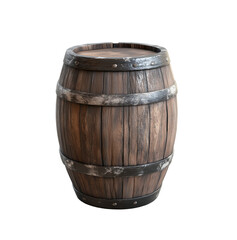 old wooden barrel
