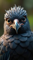 Fototapeta premium A majestic bird of prey, its piercing gaze commands respect