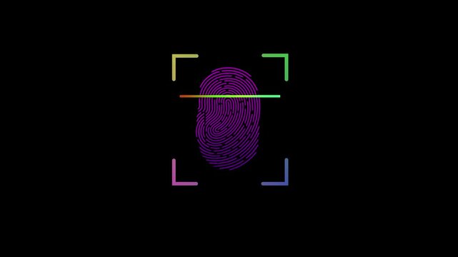 Fingerprint Scan Touch ID Video Background