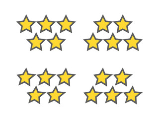 五ツ星評価アイコンセット