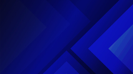 Obraz premium Layered geometric patterns create a dynamic abstract background in shades of blue.