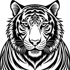 tiger head vector