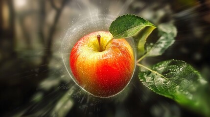 Fresh Apple in Garden