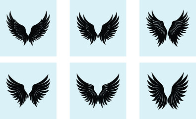 Fototapeta premium Angel Wings Silhouette