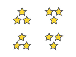 三ツ星評価アイコンセット