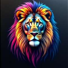 Fototapeta premium The king of the jungle, majestic and regal