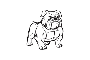 Bulldog Silhouette Vector