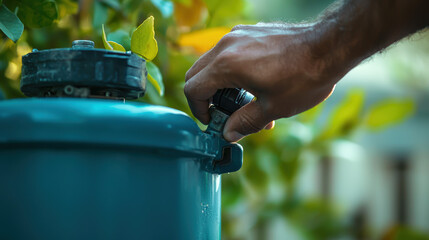 person adjusts pool pump knob, looking careful and focused on task at hand, ensuring everything runs smoothly
