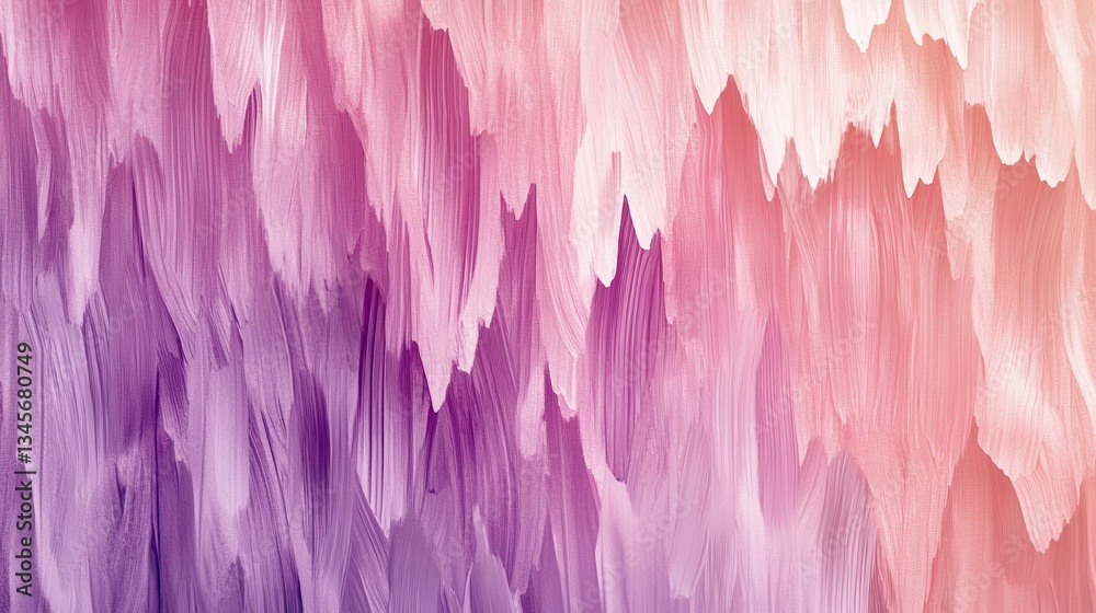 Leinwandbilder Blending hues of soft pencil strokes create a serene backdrop with jagged edges in gentle pastel colors