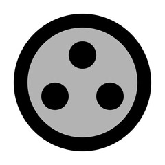 Three Dots in Circle
