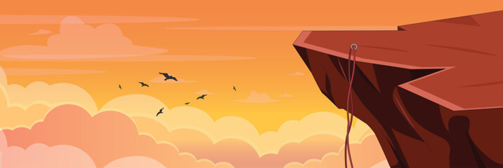 Cute and nice design of Rock Climbing interior objects vector design